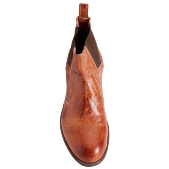 BEDSTU Vasari Men\'s Chelsea Leather Boots, Cognac, New with Box main image 1